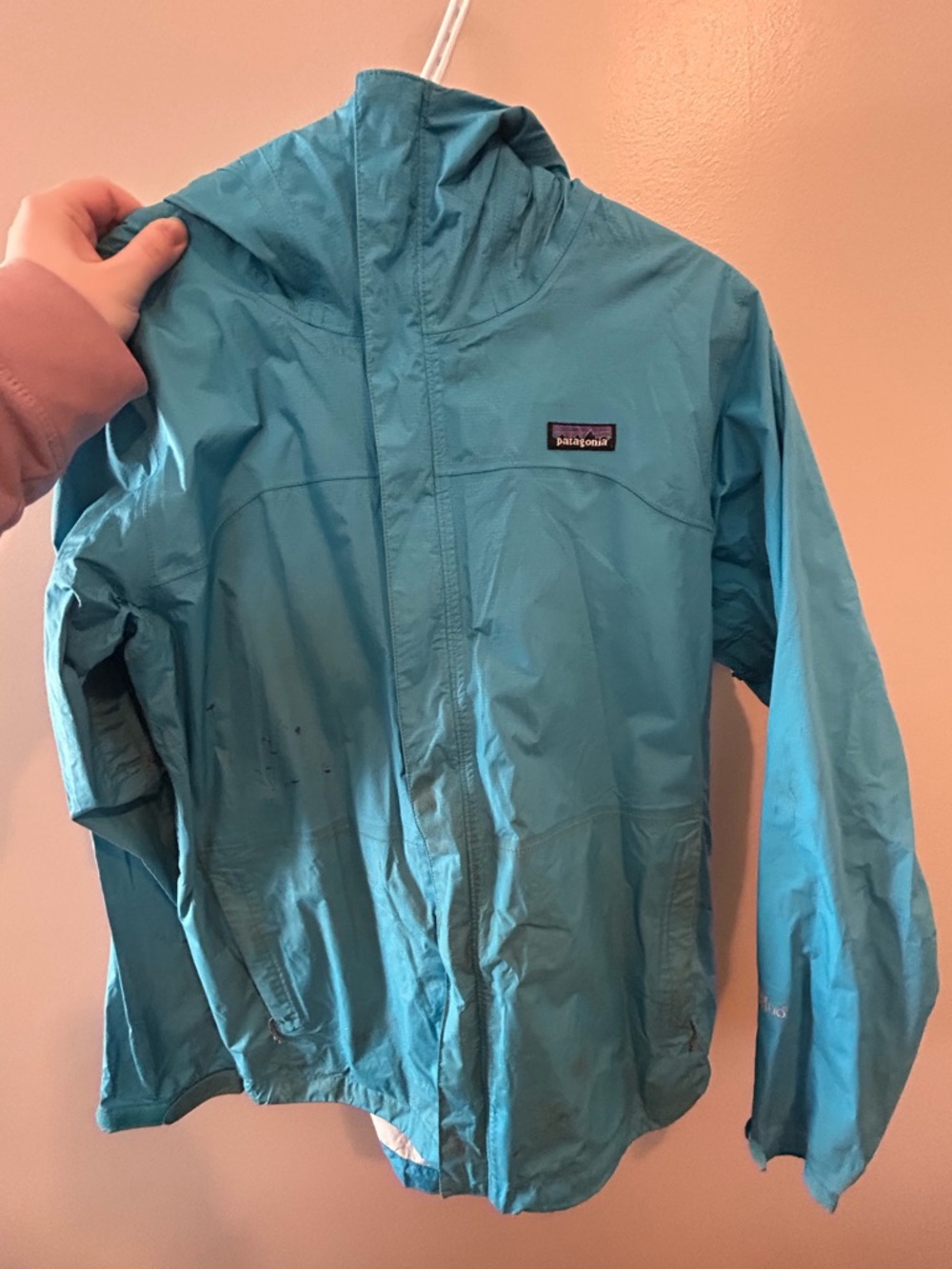 Patagonia Womens Blue Lightweight Hooded Jacket